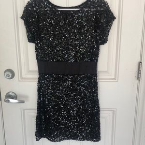 Black sequin dress
